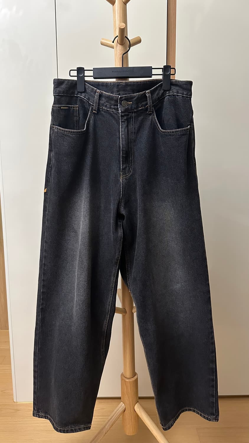 [M] 위캔더스 DWARF DENIM PANTS (BLACK) 상품이미지3