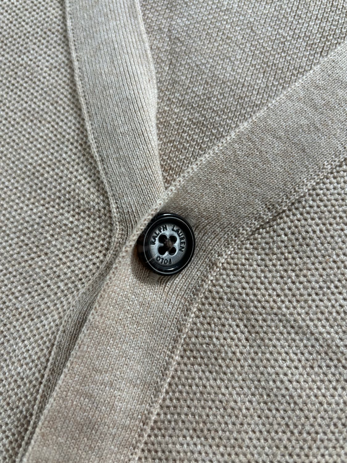 Polo 폴로 랄프로렌 아이보리 베이지 컬러 피마코튼 브이넥 가디건 상품이미지8