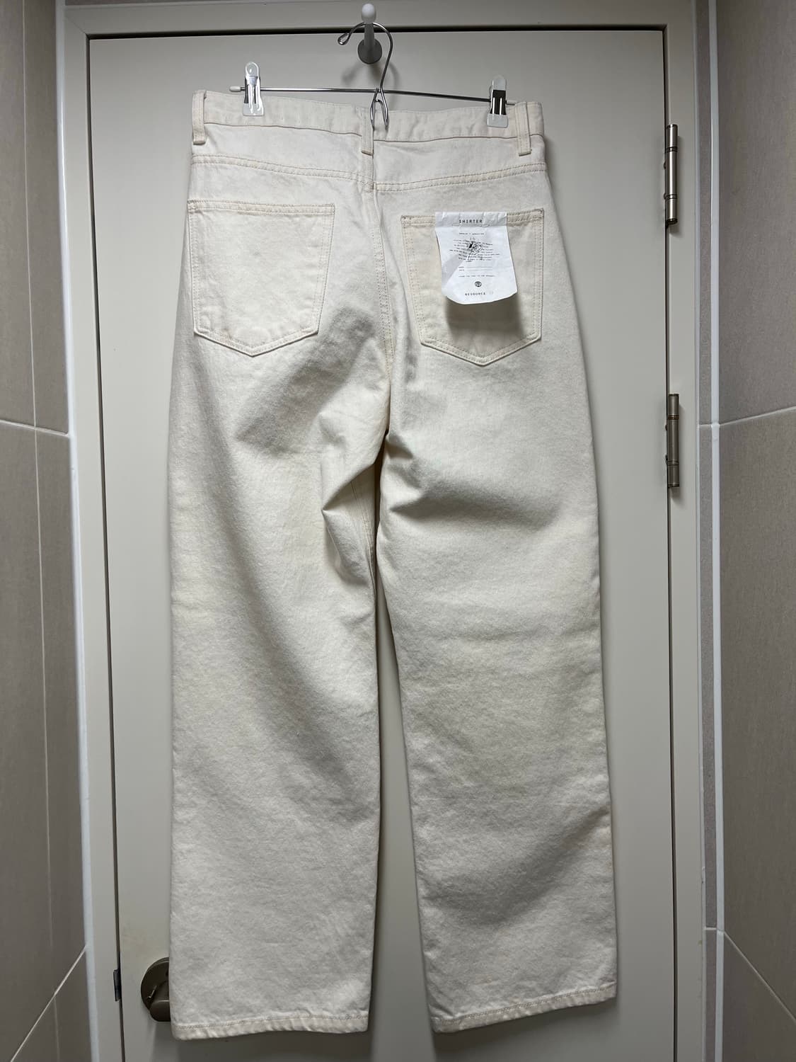 [새제품] 셔터 WORKERS DENIM PANTS (ECRU) S 상품이미지4