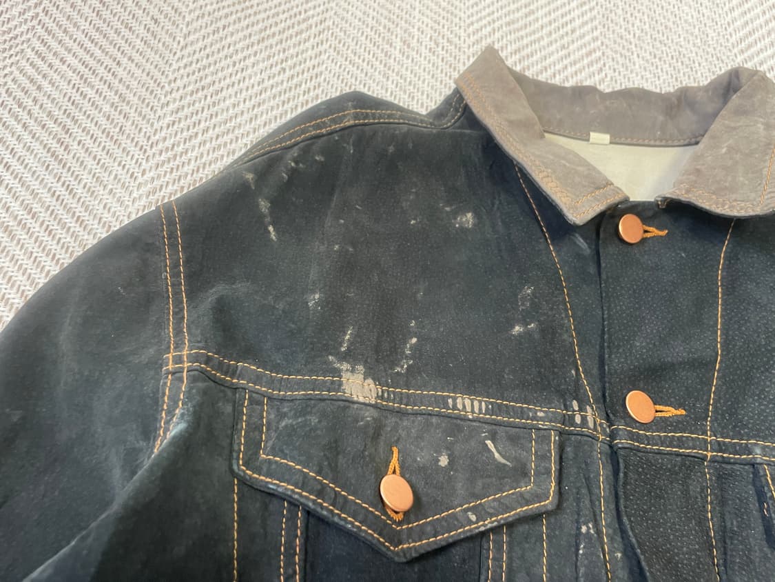 Pegabo 페가보 워셔블 스웨이드 트러커 재킷 J03404 상품이미지4