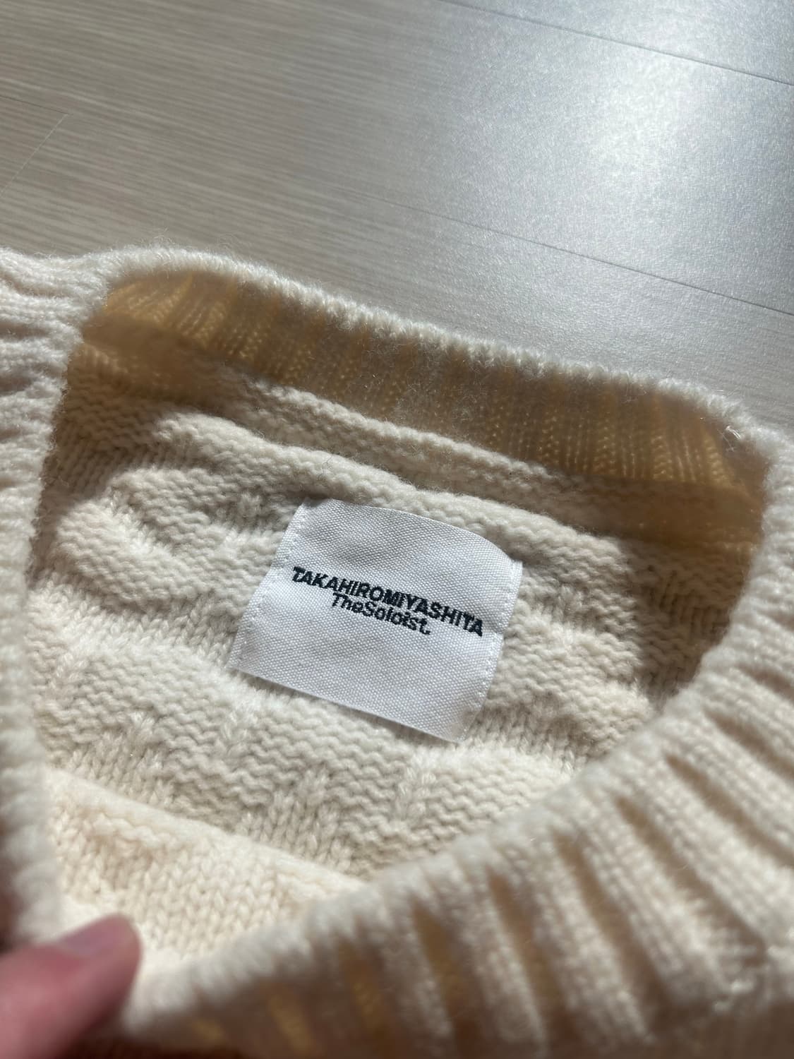 솔로이스트 20aw 아란 니트 상품이미지3