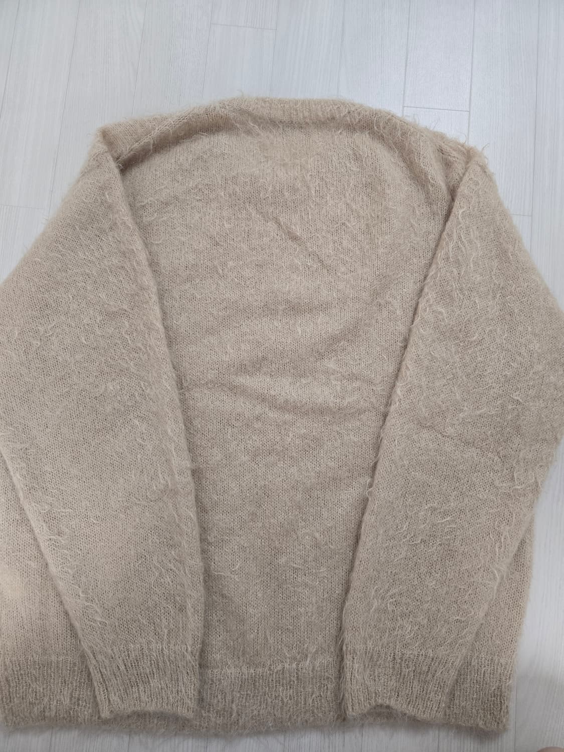 23FW 오라리 슈퍼 키드 모헤어 니트 베이지 A23AP02KM 상품이미지5