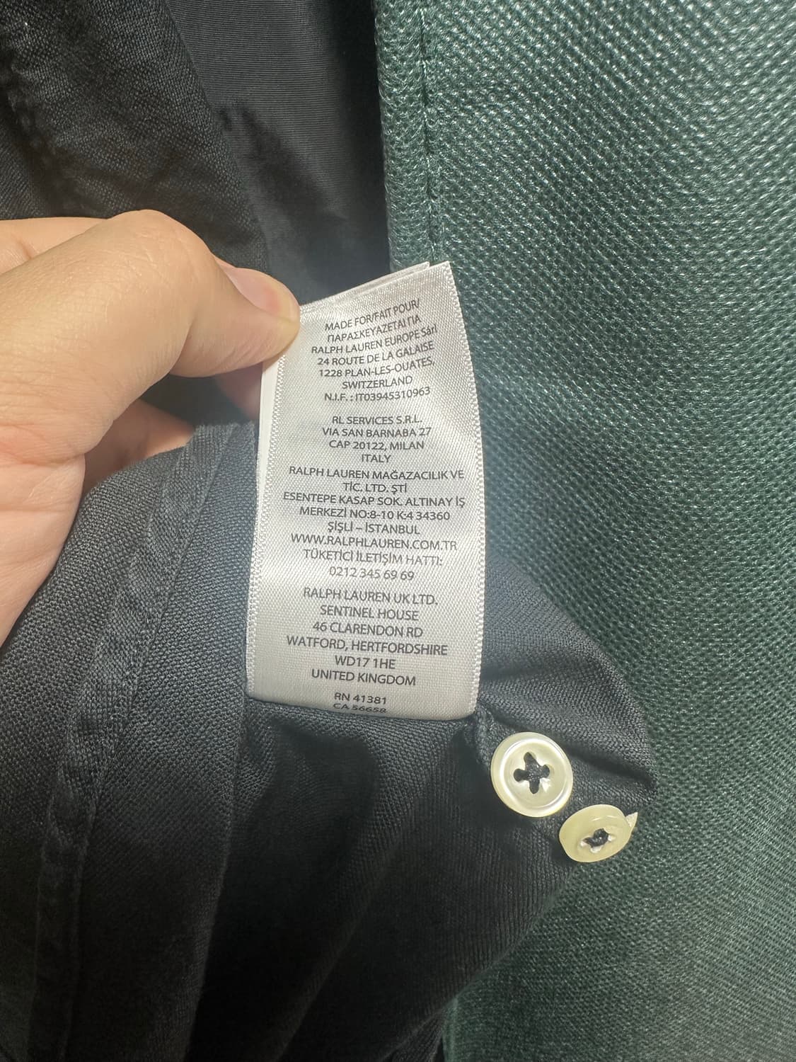 폴로 랄프로렌 클래식핏 가먼트다이 옥스포드셔츠 블랙 L 상품이미지9