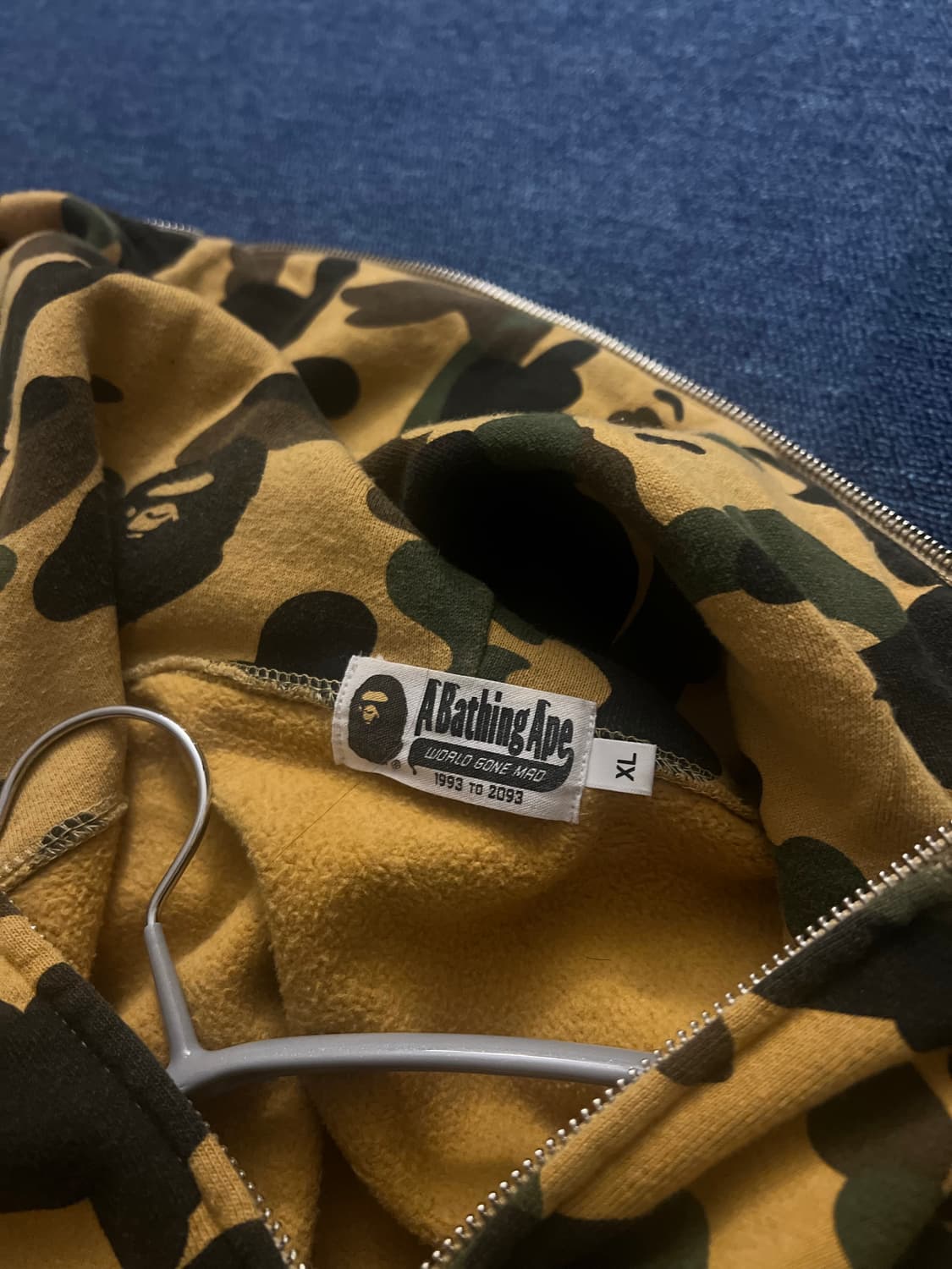 A Bathing Ape 베이프 후드집업 XL PONR 퍼스트 카모 상품이미지4