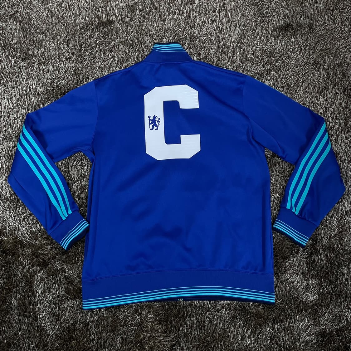 아디다스 adidas 블루 첼시 빅로고 트랙탑 져지 110 상품이미지5