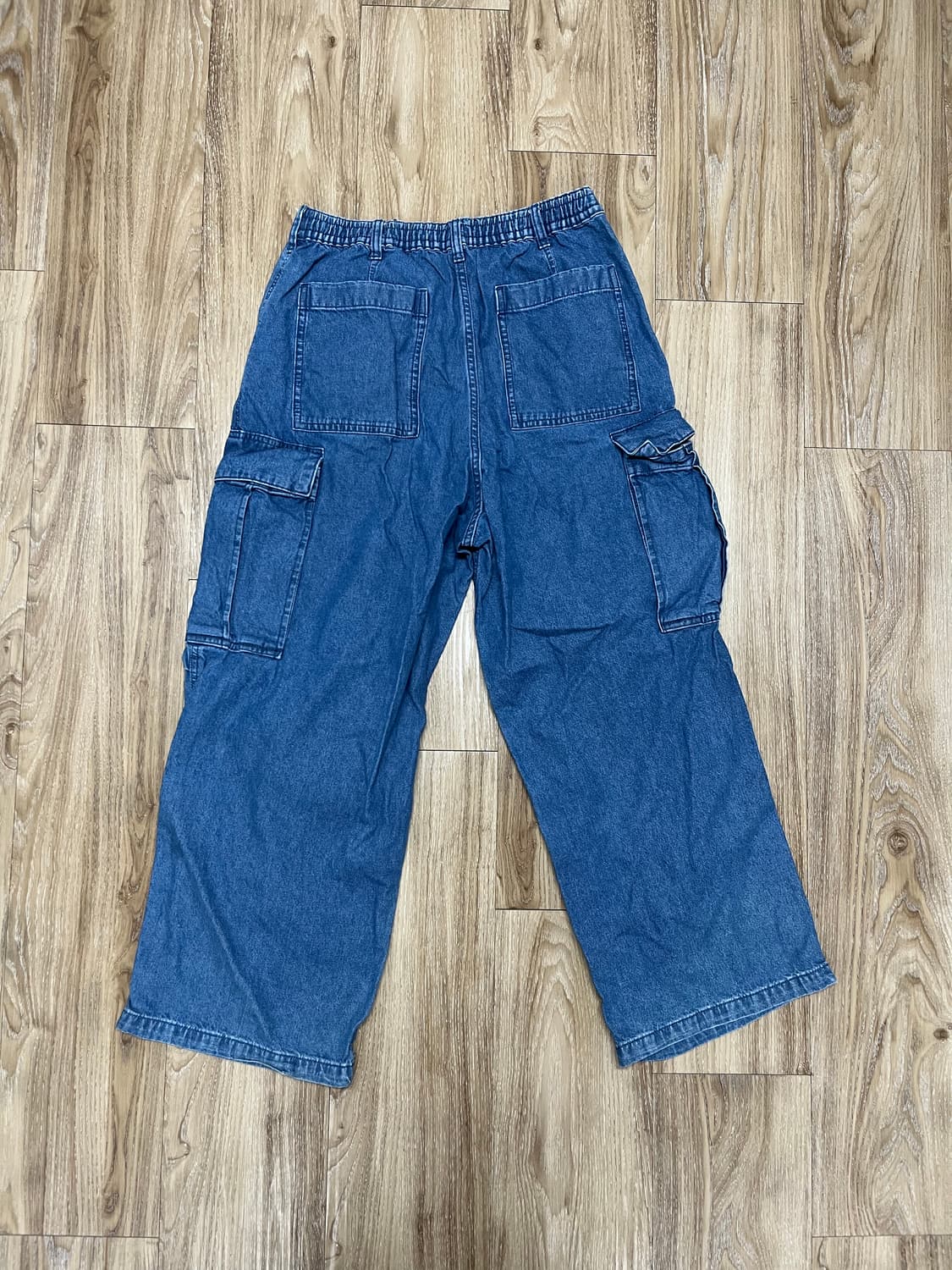 GU 슈퍼와이드 카고 청바지 M 상품이미지6