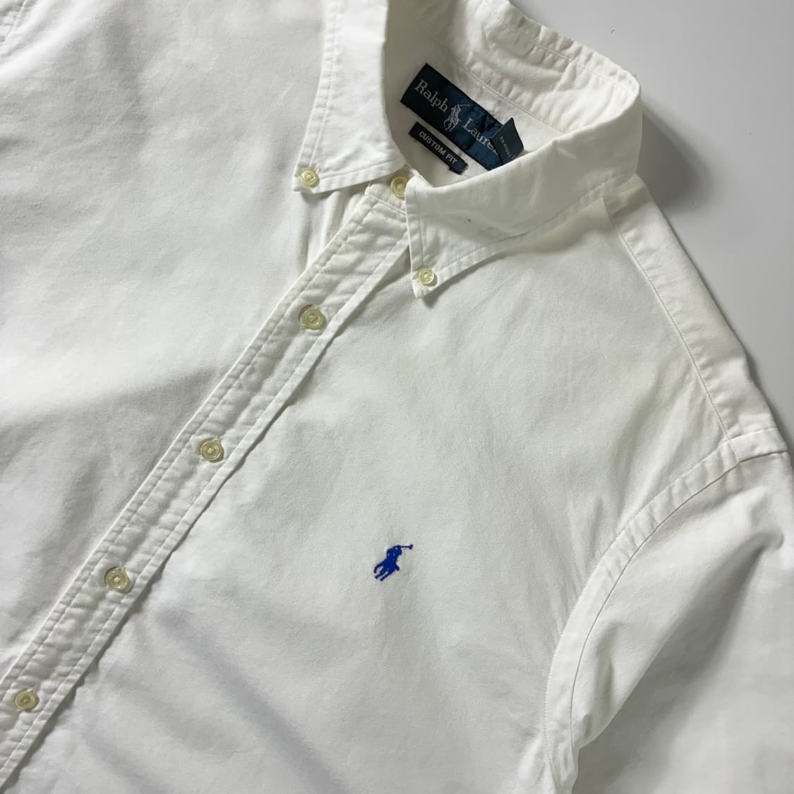 Polo  폴로 랄프로렌 자수 코튼 화이트 반팔 셔츠  상품이미지3