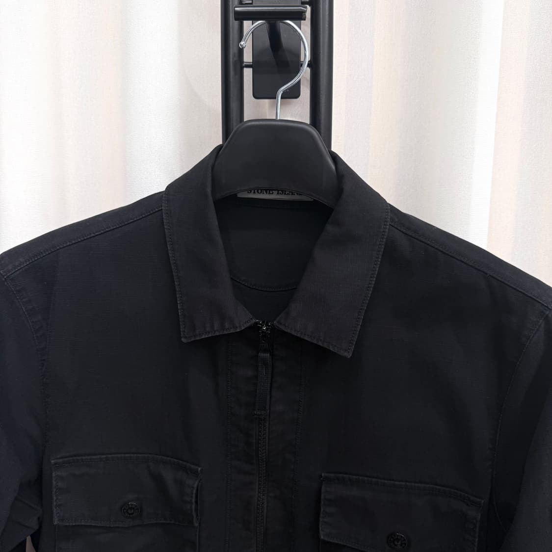 [M] 스톤아일랜드 오버셔츠 자켓 블랙 상품이미지3
