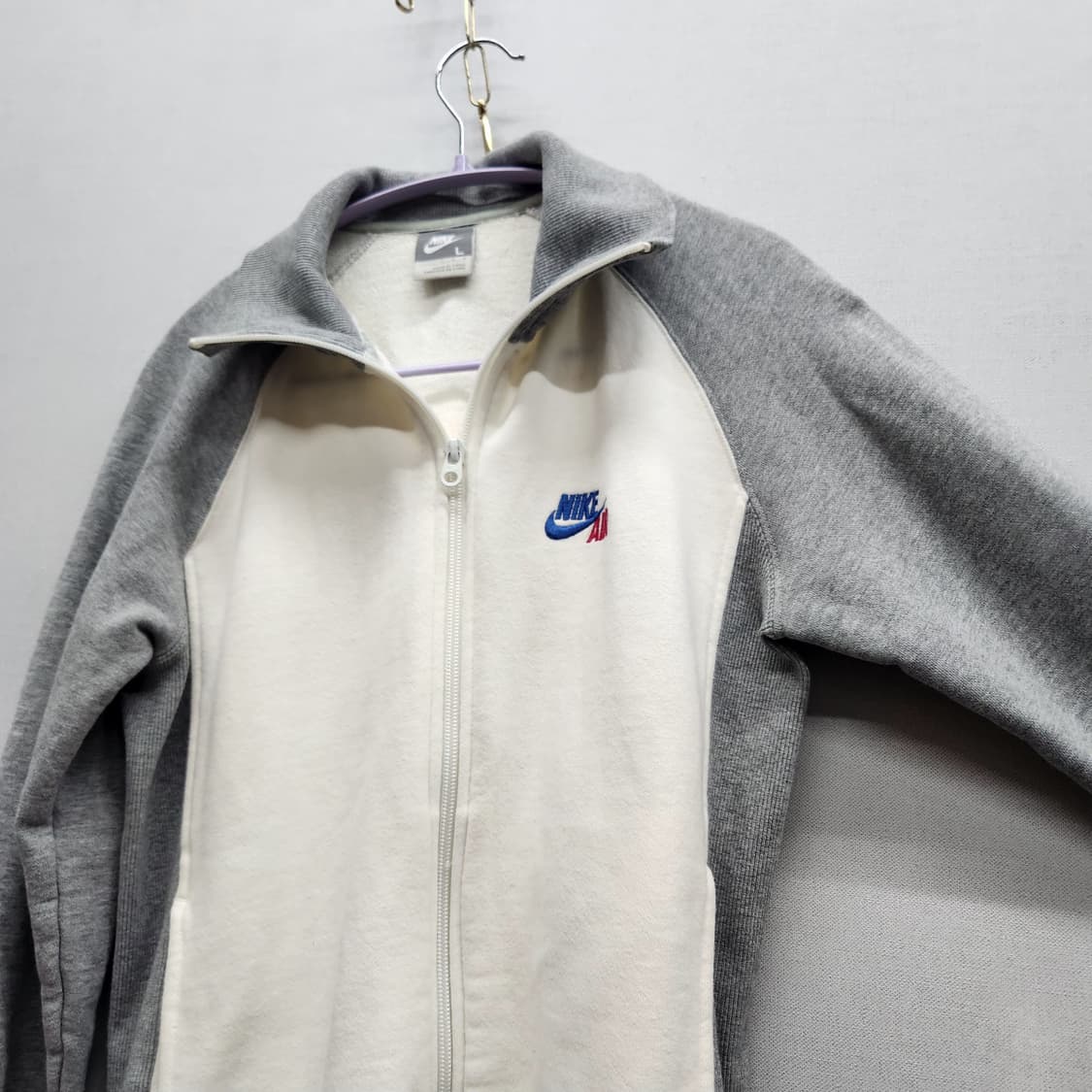올드스쿨 나이키에어 백 프린팅 집업 자켓 L(M) 상품이미지3