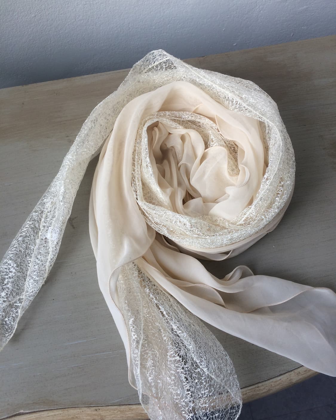lace trimming scarf 상품이미지2