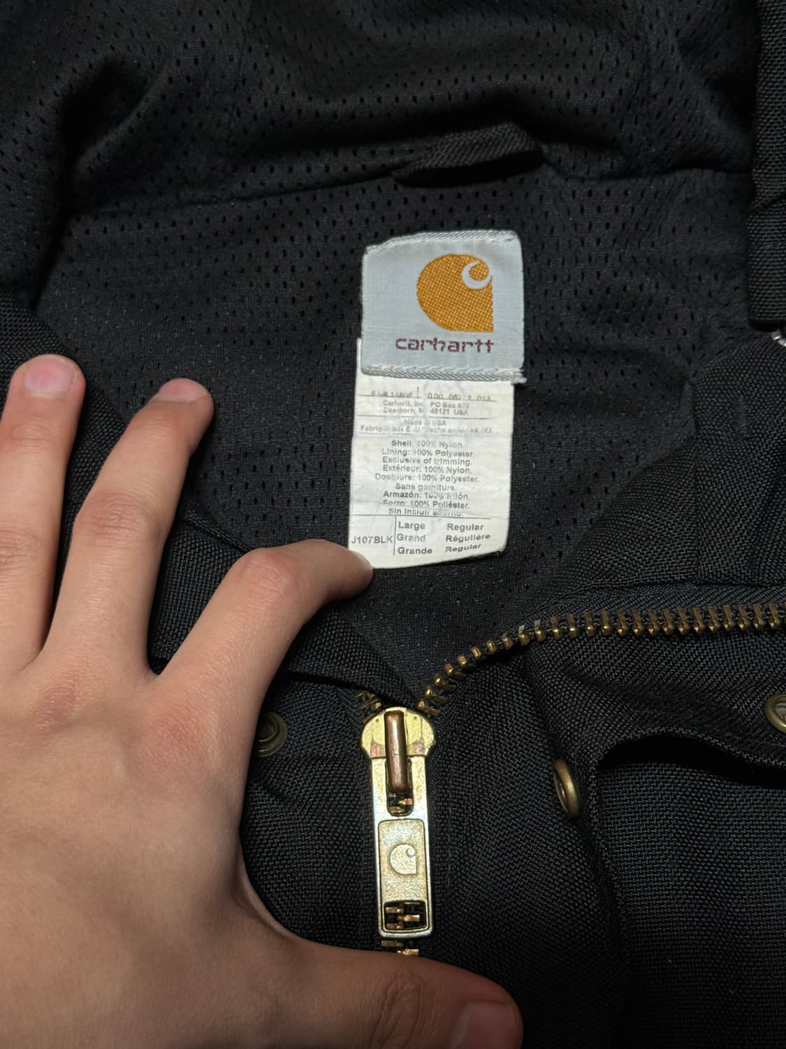 칼하트 00s usa made j107 메쉬 안감 익스트림 자켓 상품이미지8