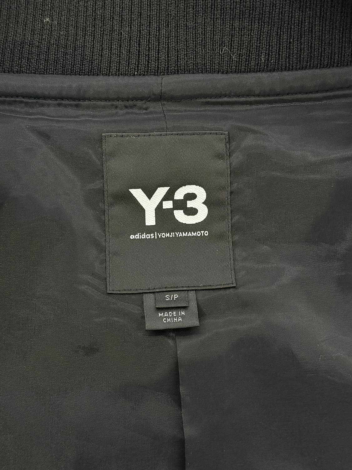 y-3 블랙 크로스 지퍼 개버딘 울 롱 자켓 상품이미지6