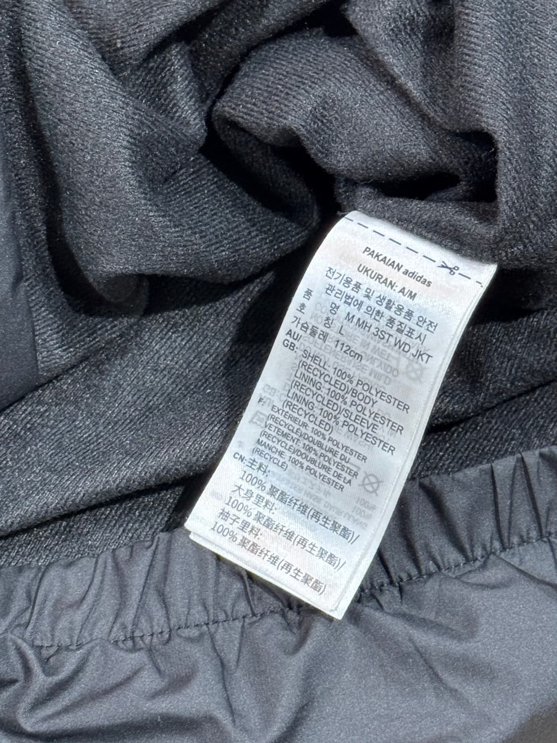 아디다스 3선 바람막이 블랙 상품이미지6