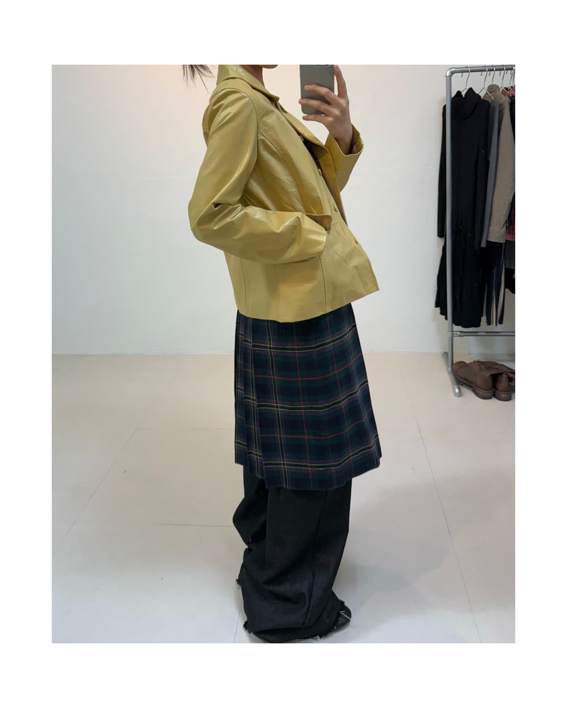 빈티지 cow leather 자켓 상품이미지3