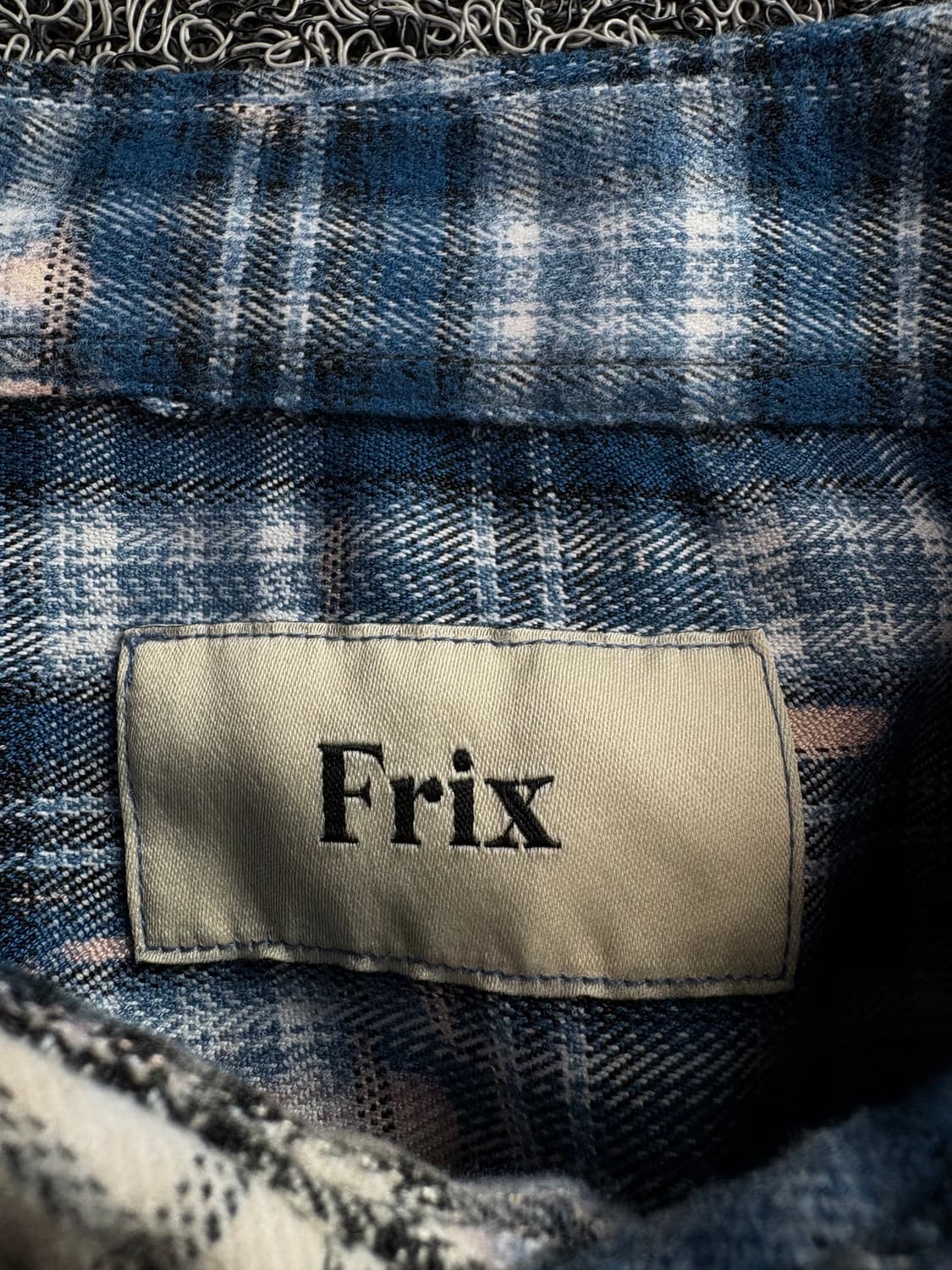 FRIX 블리치드 타탄 체크 플라넬 셔츠 3890 상품이미지4