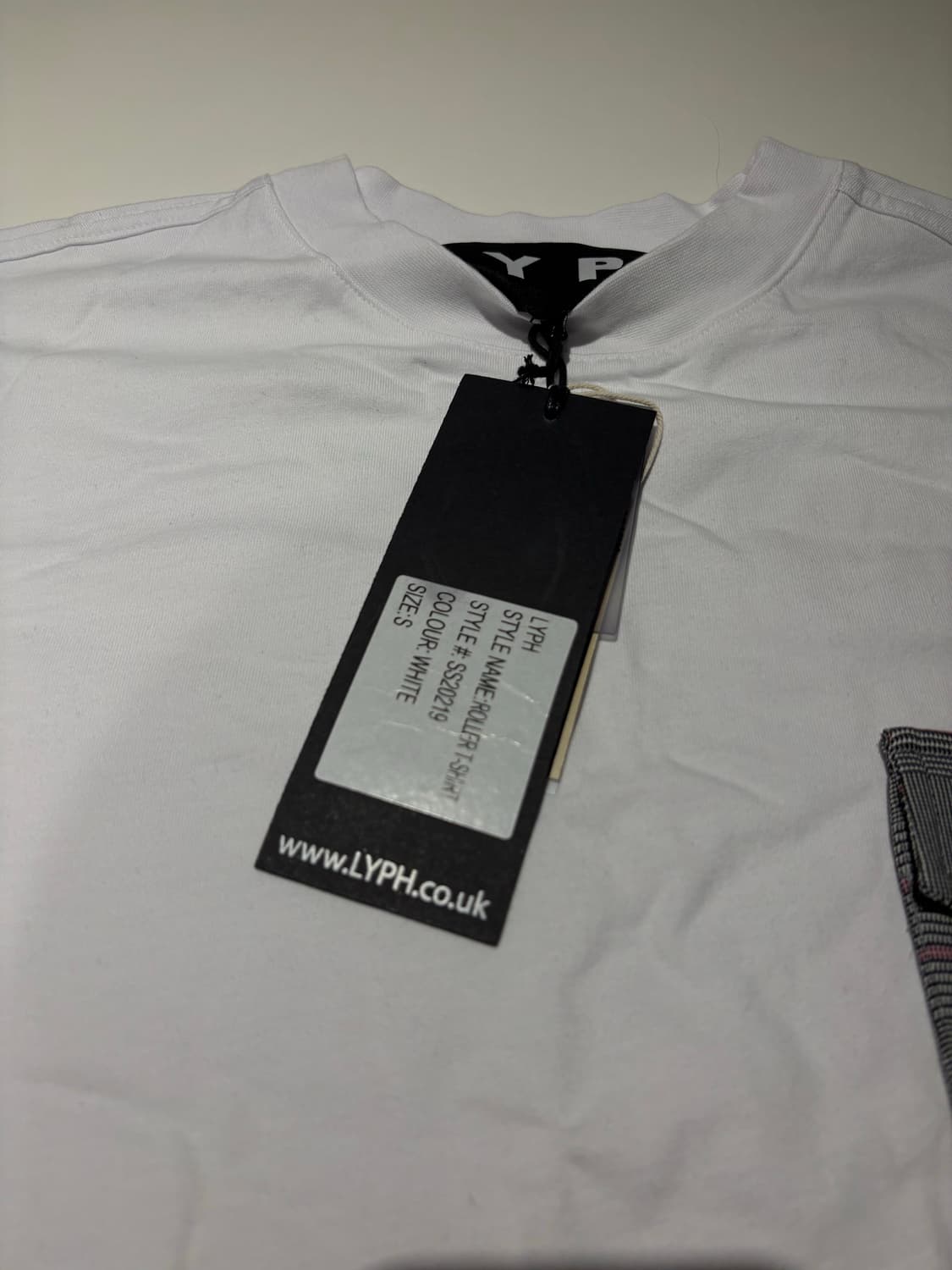 (미착용/떨이) LYPH 롤러 화이트 반팔 티셔츠 S 상품이미지2