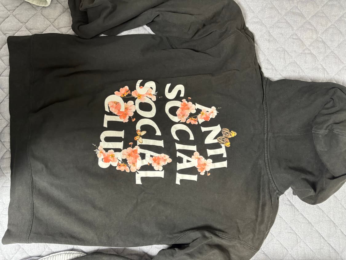 안티소셜소셜 사쿠라 벚꽃 후드집업 상품이미지1