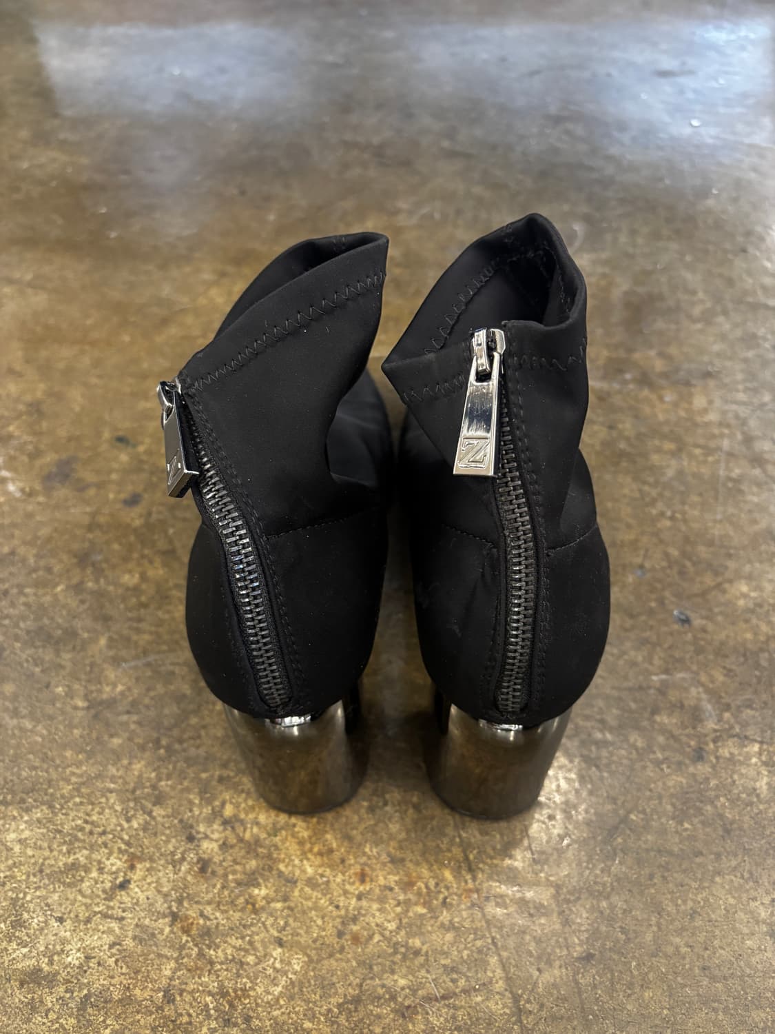 ZARA 블랙 앵클 부츠 삭스 부츠 240 상품이미지5