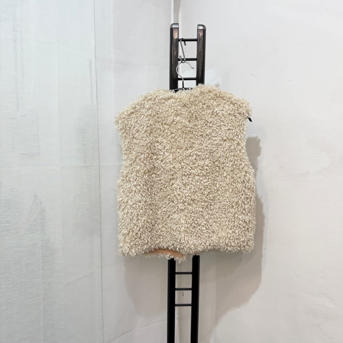 소프트서울 시어링 토글 베스트 조끼 뽀글이 테디베어 4082 상품이미지5