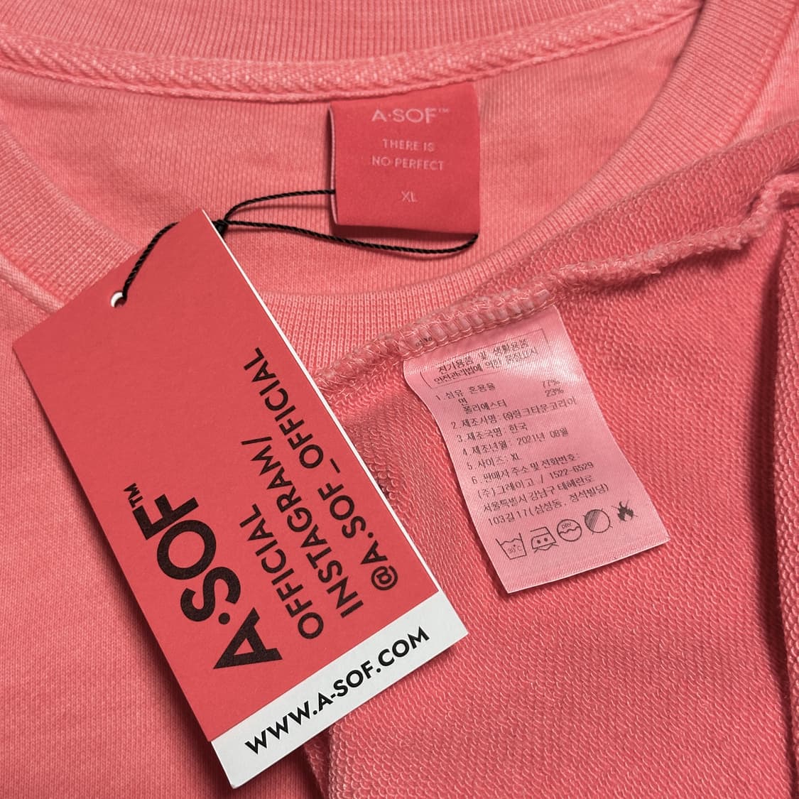 A.SOF 에이소프 덕 패치 피그먼트 스웨트셔츠 상품이미지6