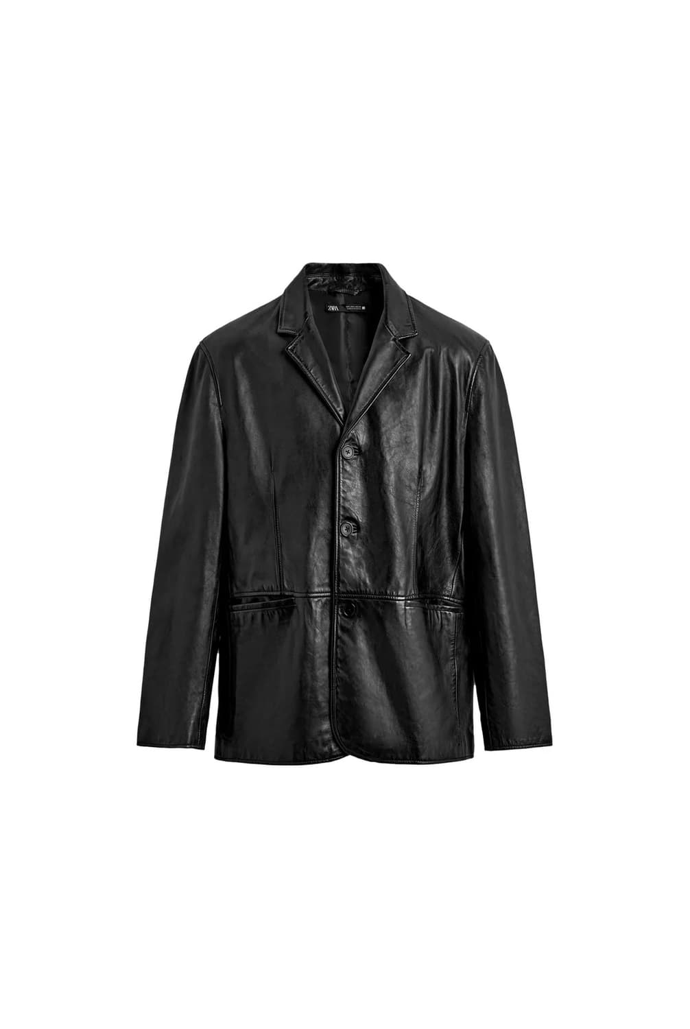 [M] ZARA 자라 릴렉스핏 양가죽 블레이저 새상품 상품이미지1