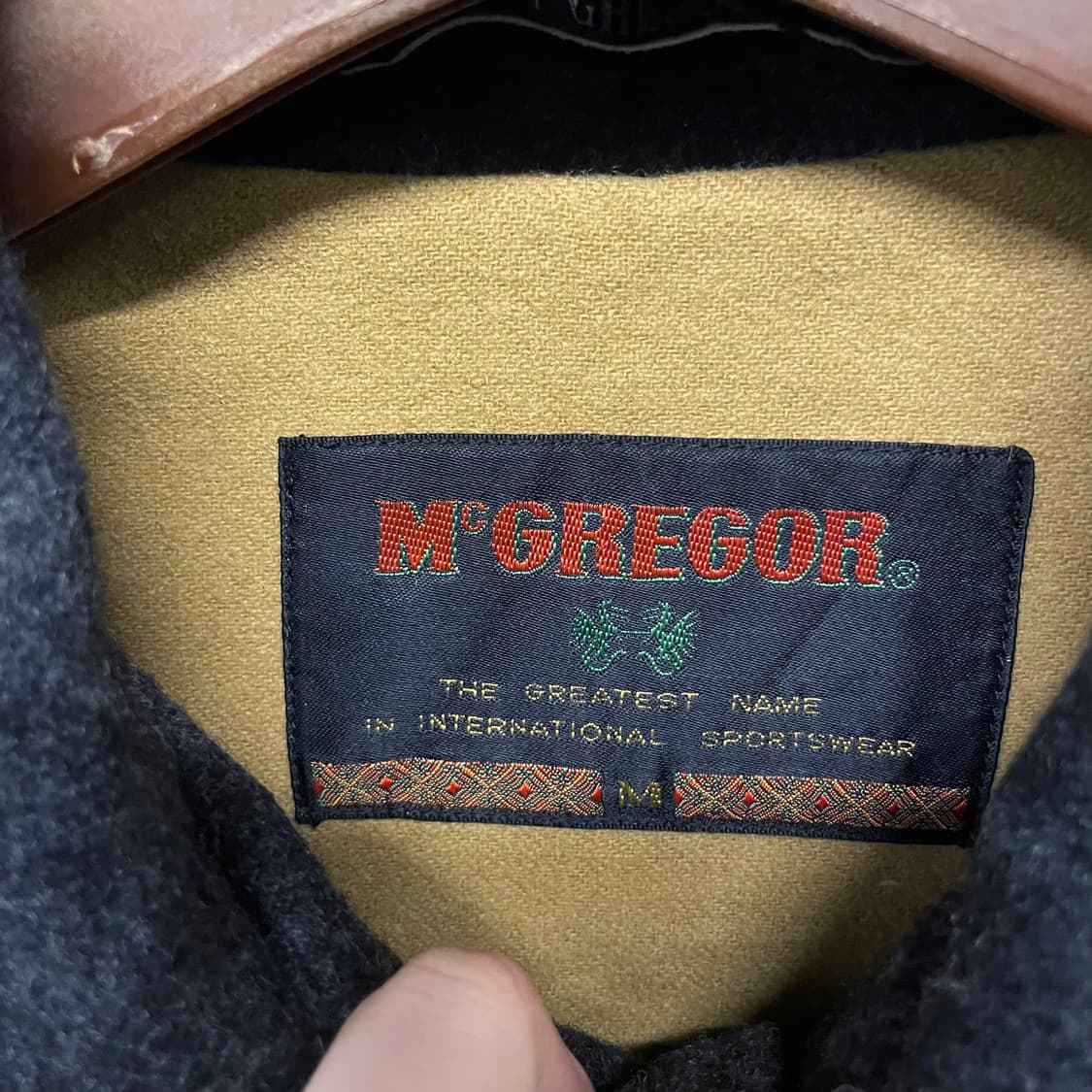 90s 맥그리거 울 모직 집업 더플 코트 떡볶이 코트 상품이미지7