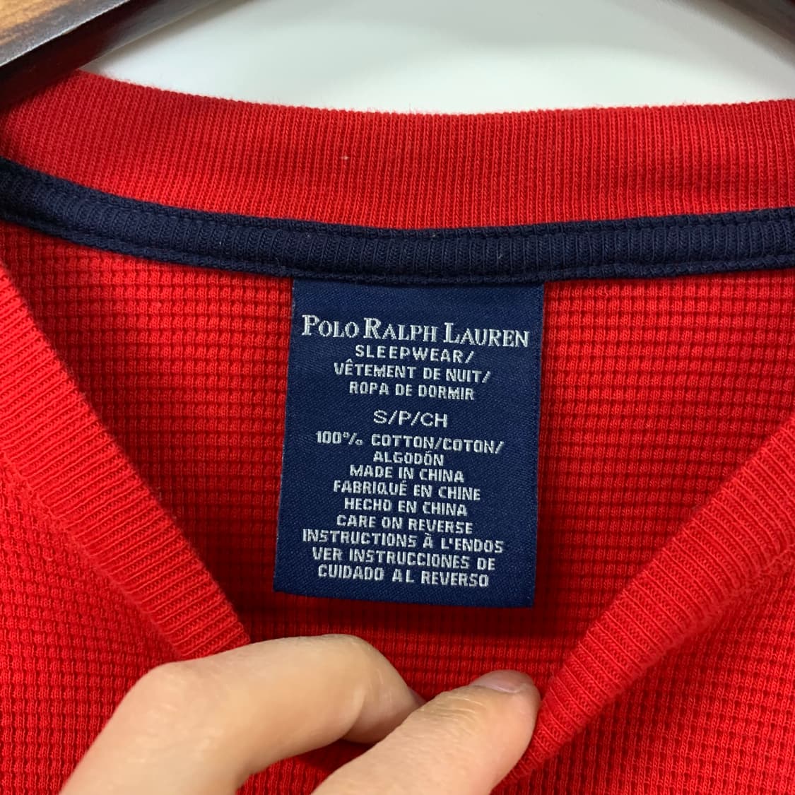 폴로 랄프로렌 신형 레드 와플 니트 상품이미지5