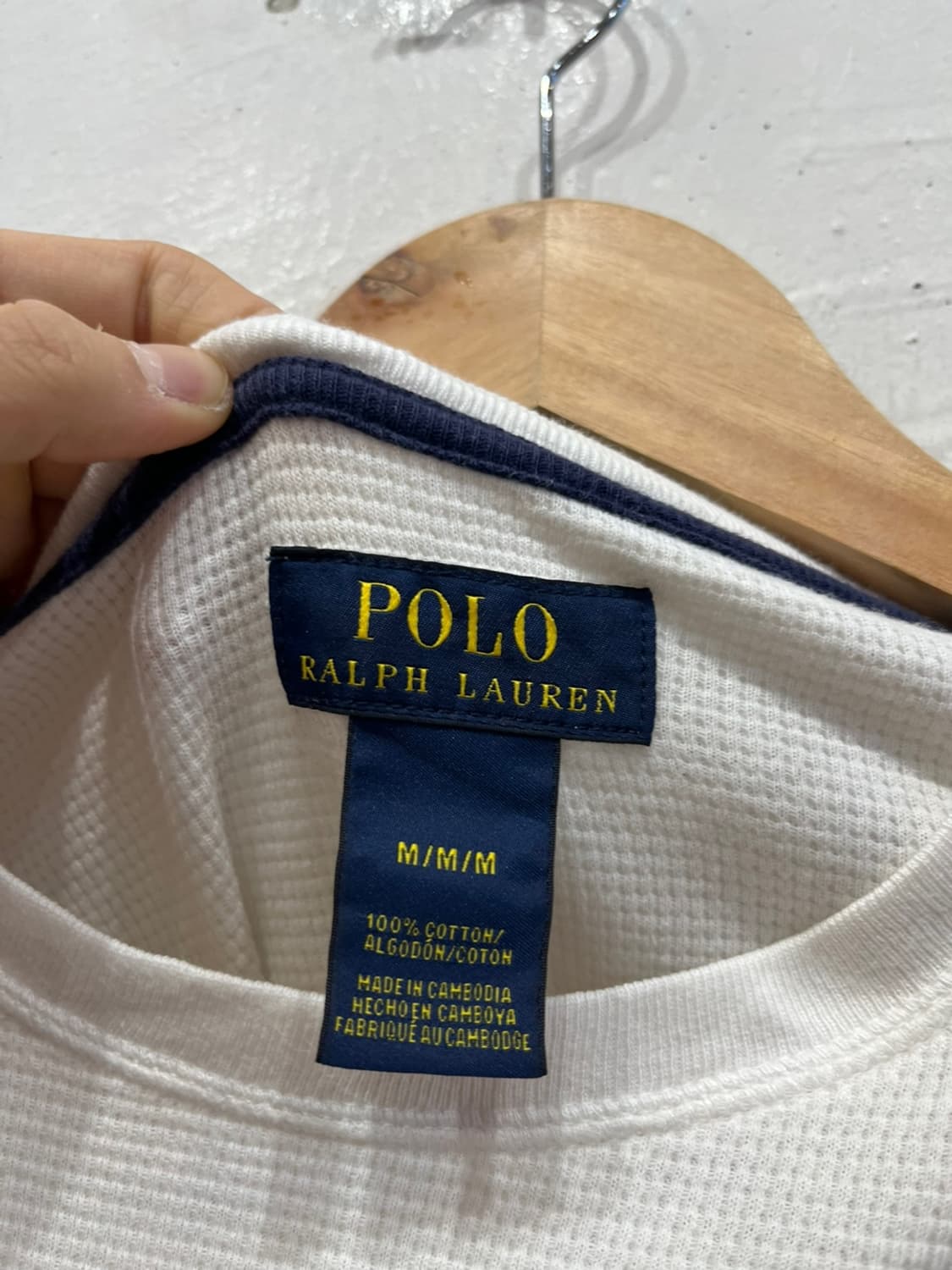 폴로랄프로렌 와플 롱슬리브  상품이미지2