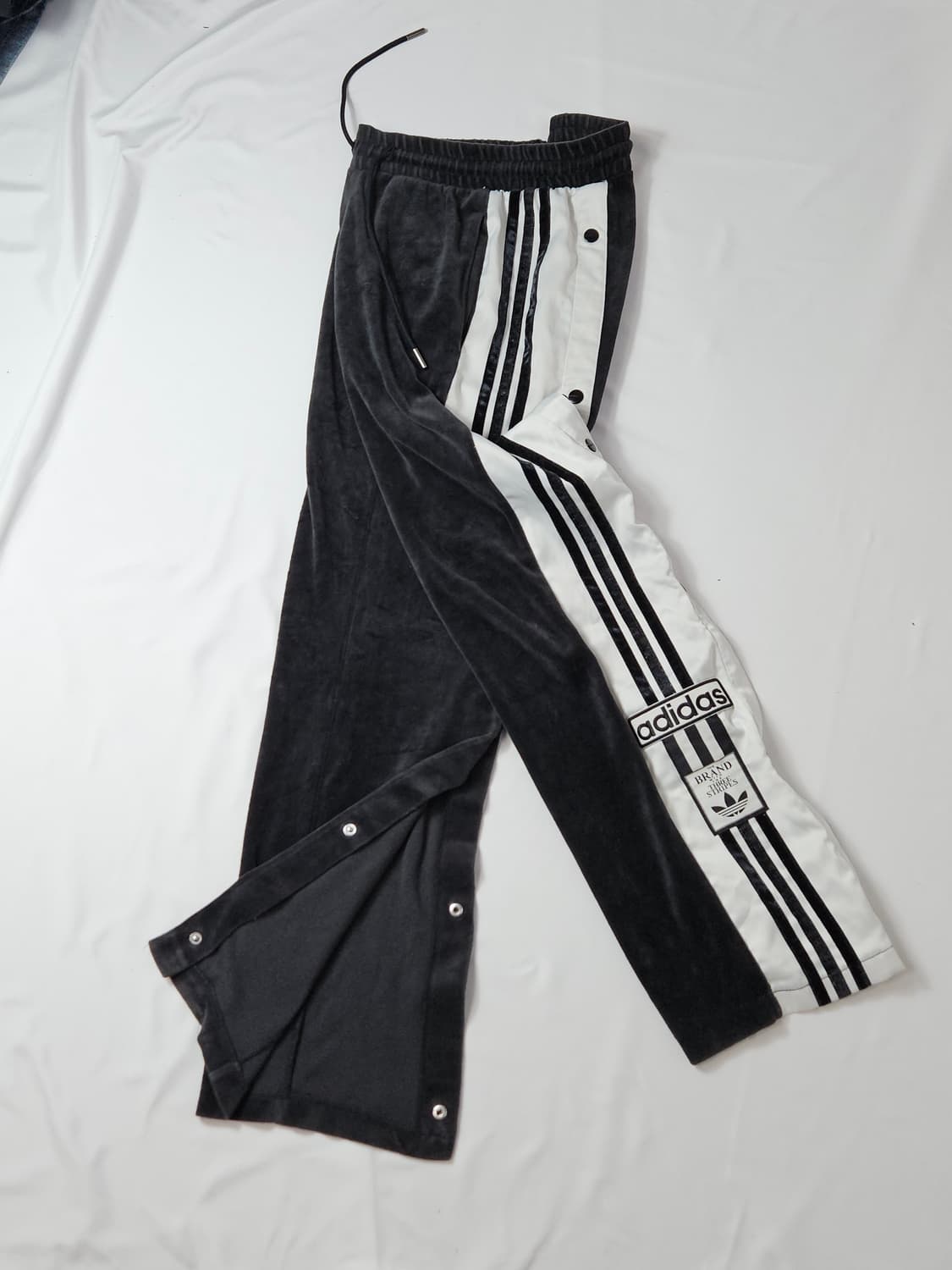 아디다스 아디브레이크 벨벳 트레이닝 팬츠 바지 y2k 희귀 올드스쿨 S 상품이미지1