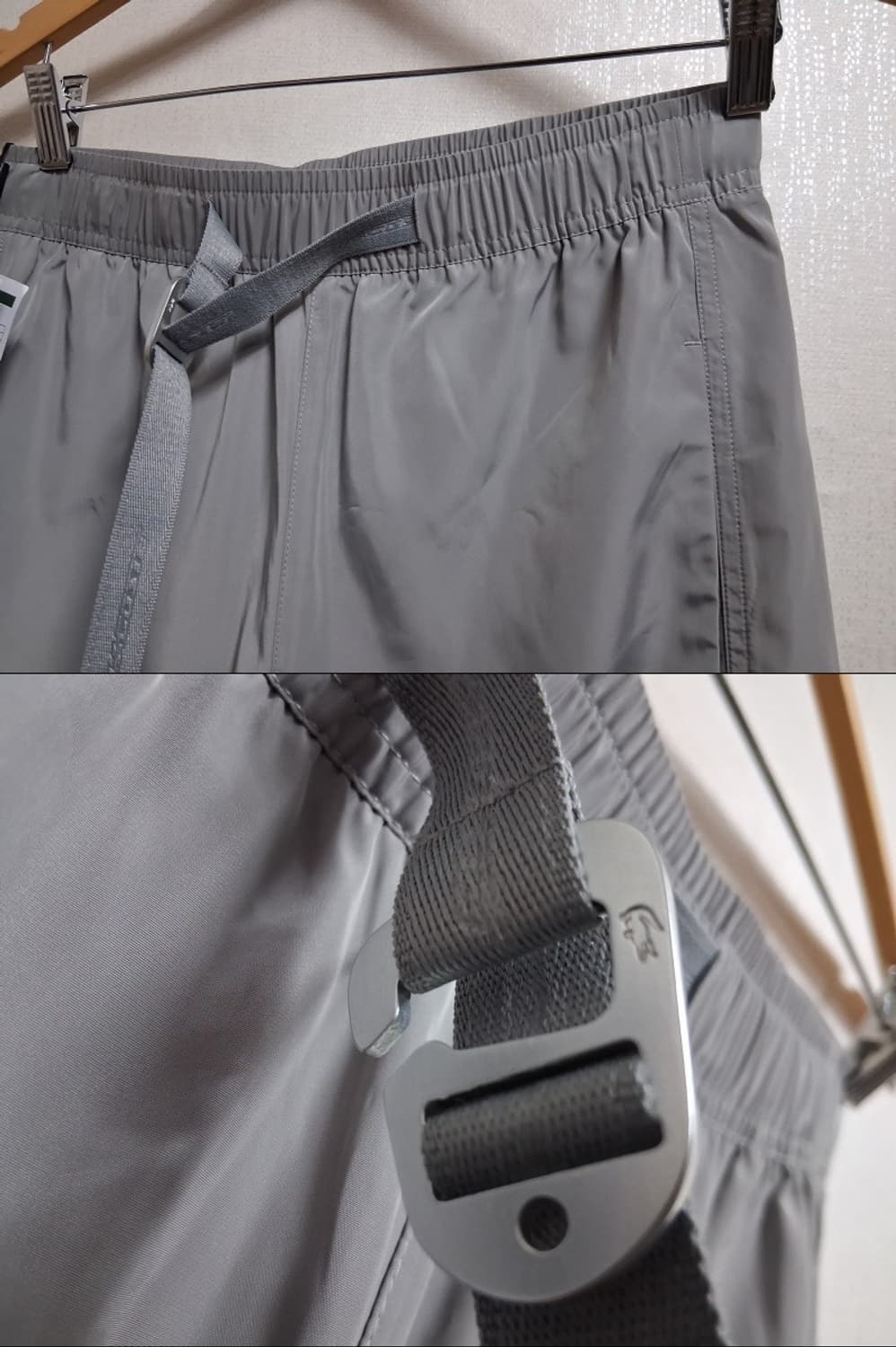 라코스테 바람막이 조거팬츠 연한 비둘기그레이 미착새옷 25 26 160이 상품이미지3