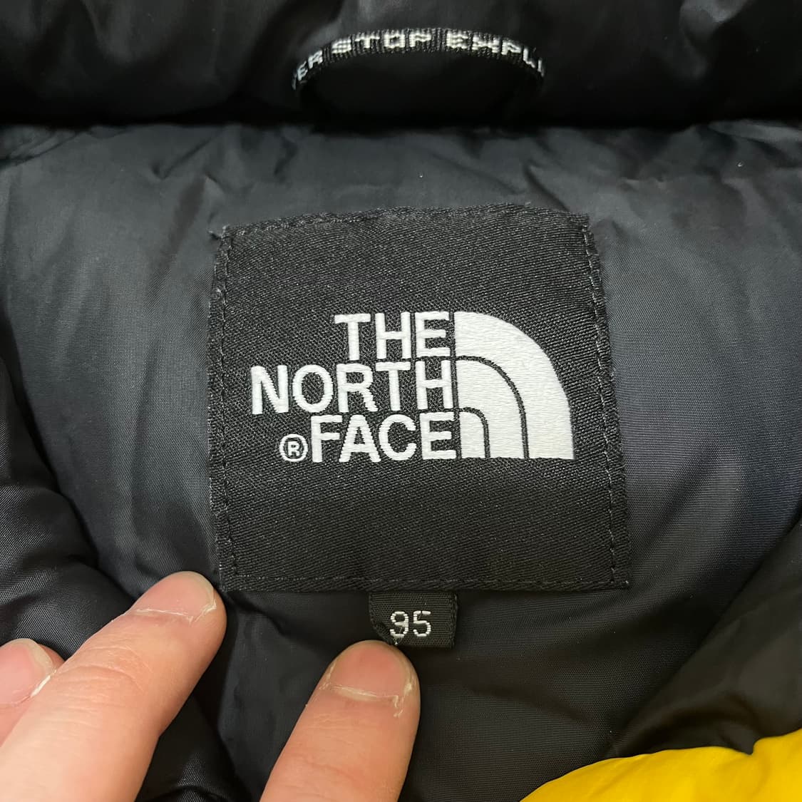 노스페이스 구스다운 700 옐로우 눕시 패딩 M(95) 상품이미지7