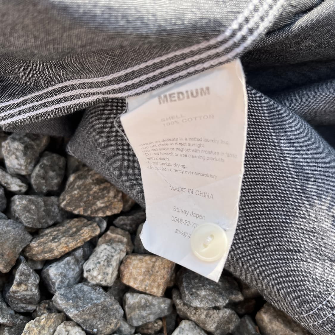 스투시(Stussy) 샴브레이 7부 셔츠  (실측확인) 상품이미지7