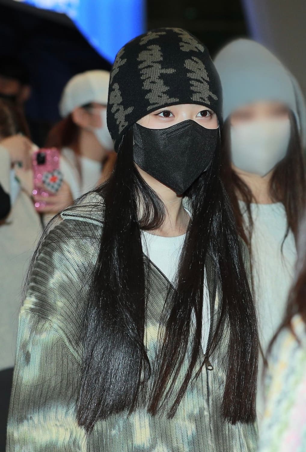 (뉴진스 하니 착용)두들 비니 블랙 판매 상품이미지1