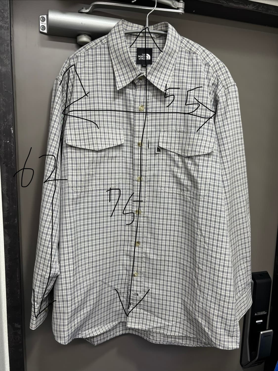 노스페이스 빈티지 체크셔츠 상품이미지3