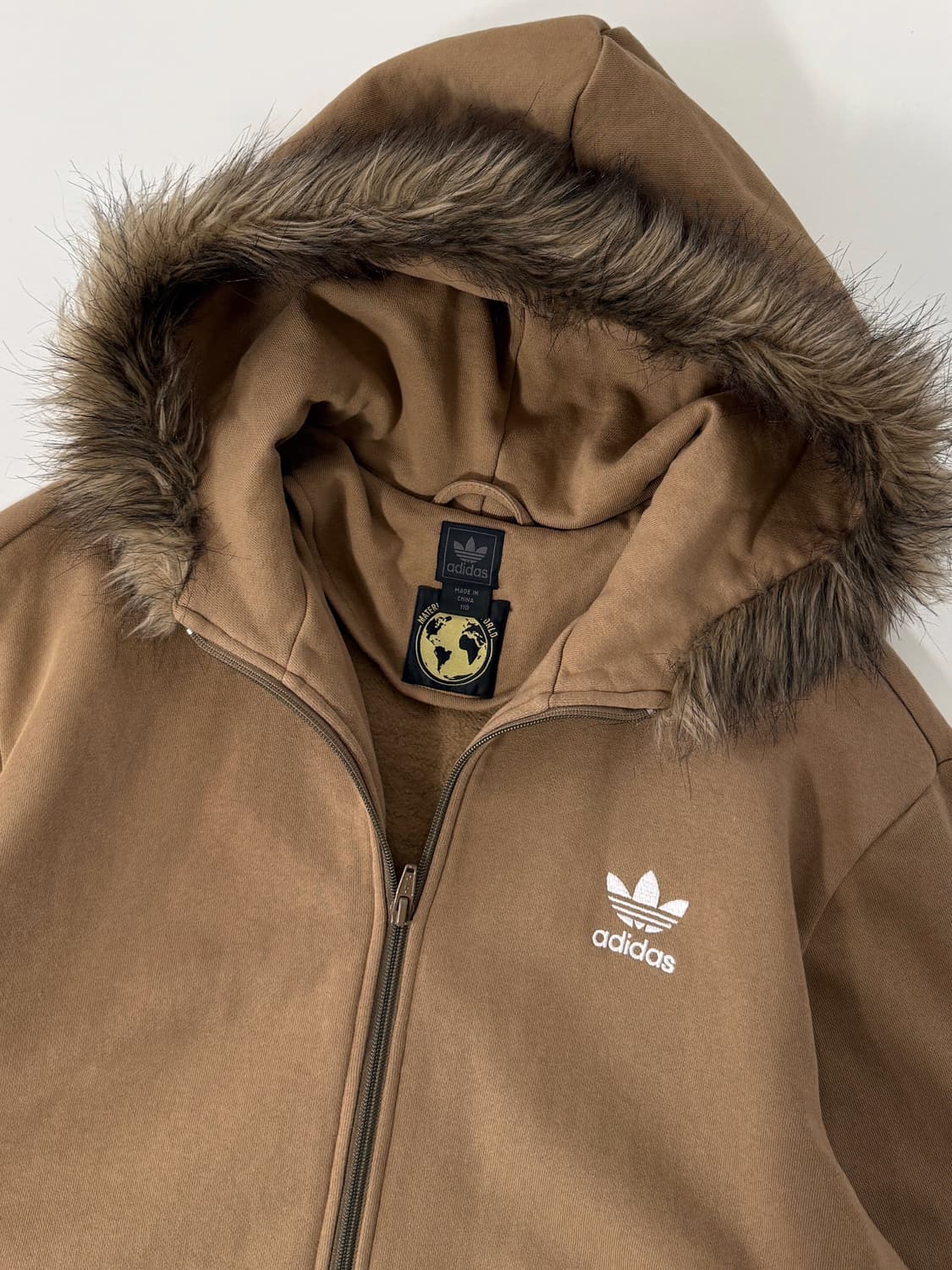 아디다스 루즈핏 울프죠 트리밍 스웻 후드집업 상품이미지2