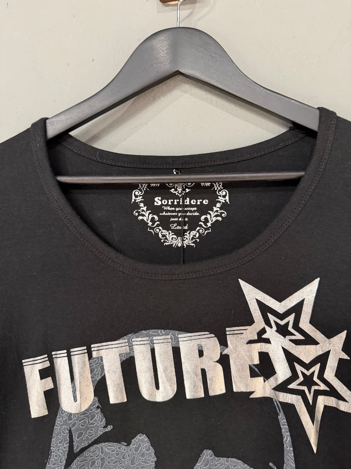 skull & glitter lettering long sleeve 상품이미지7