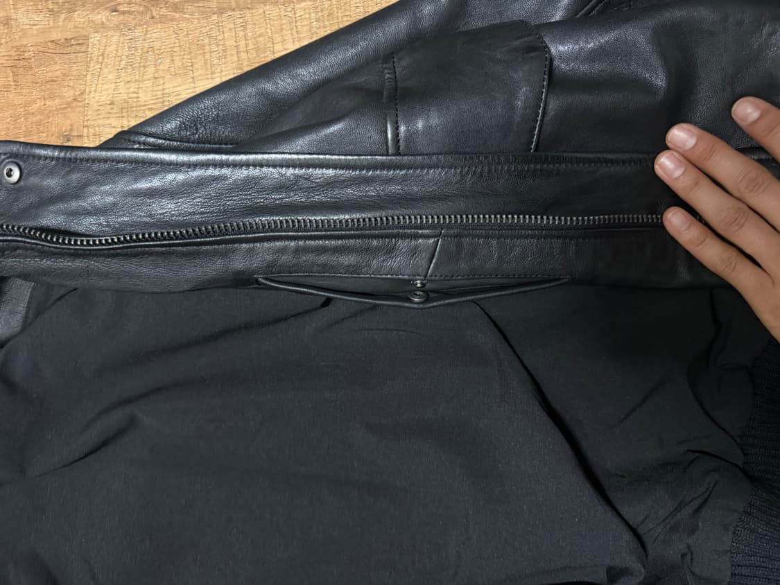 자라 레더 봄버자켓 L 상품이미지5