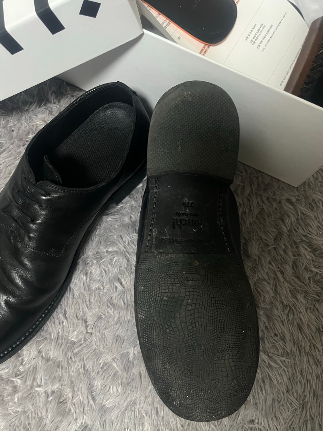 (270) 킨치 547 비브람 더비 슈즈 kinchi 말가죽 상품이미지3