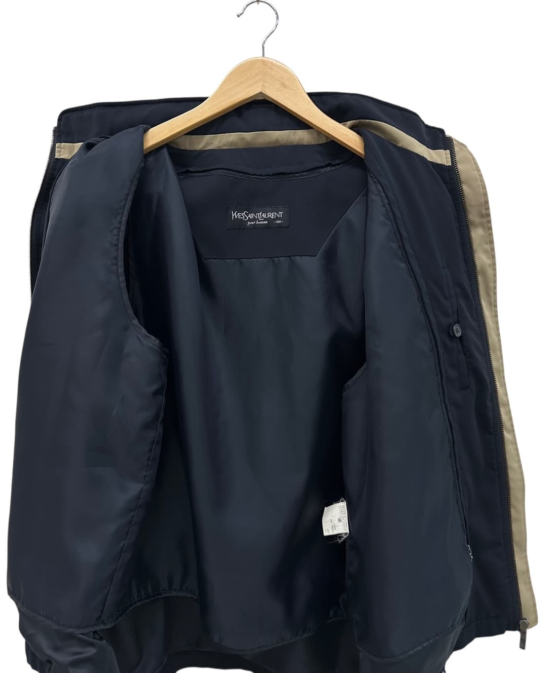 00s YSL 생로랑 해링턴자켓 블랙네이비 (L) 상품이미지8