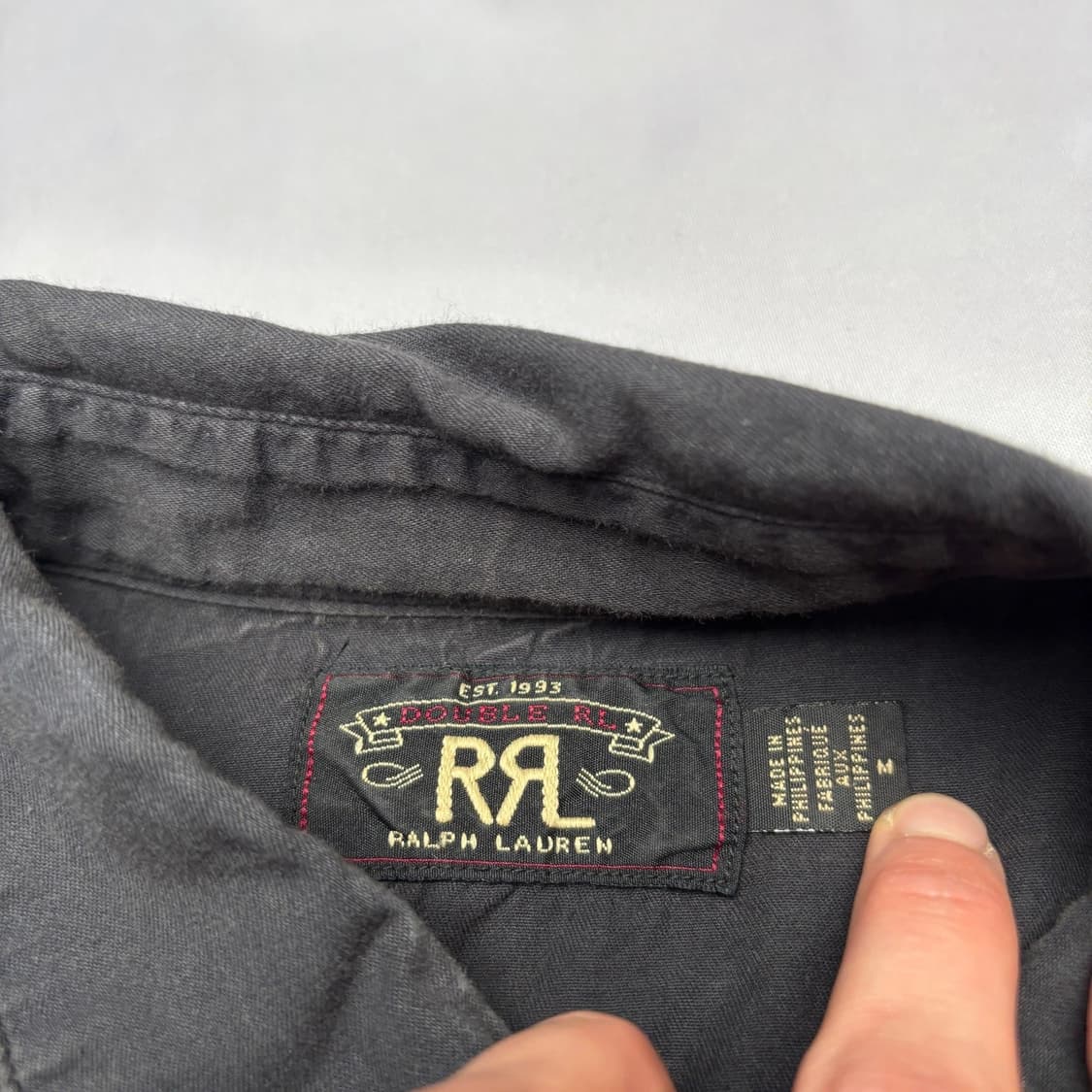 RRL 더블알엘 코튼 트윌 웨스턴 셔츠 상품이미지2