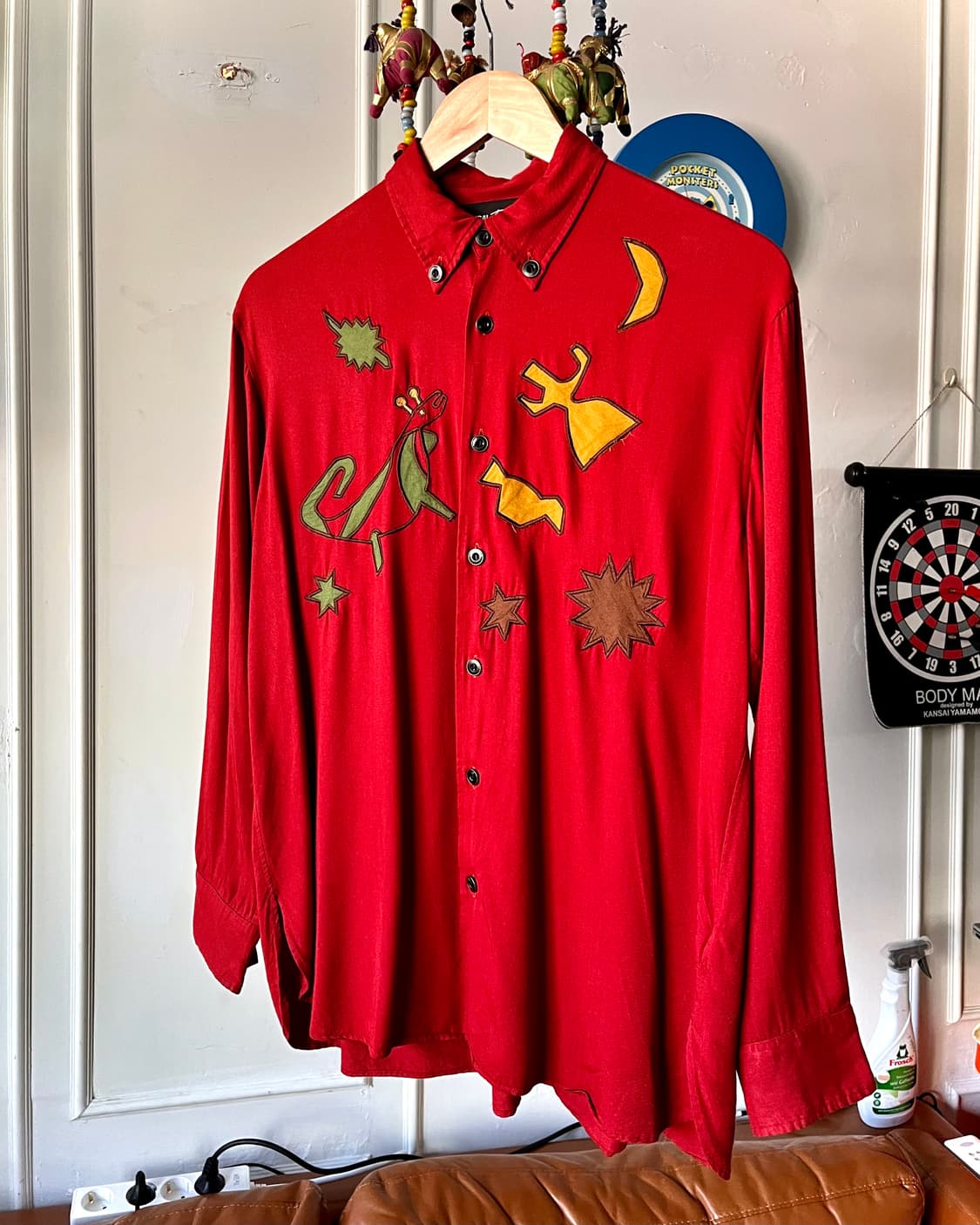 1980-90s KANSAI Profumo Patch-Work Shirt 상품이미지3