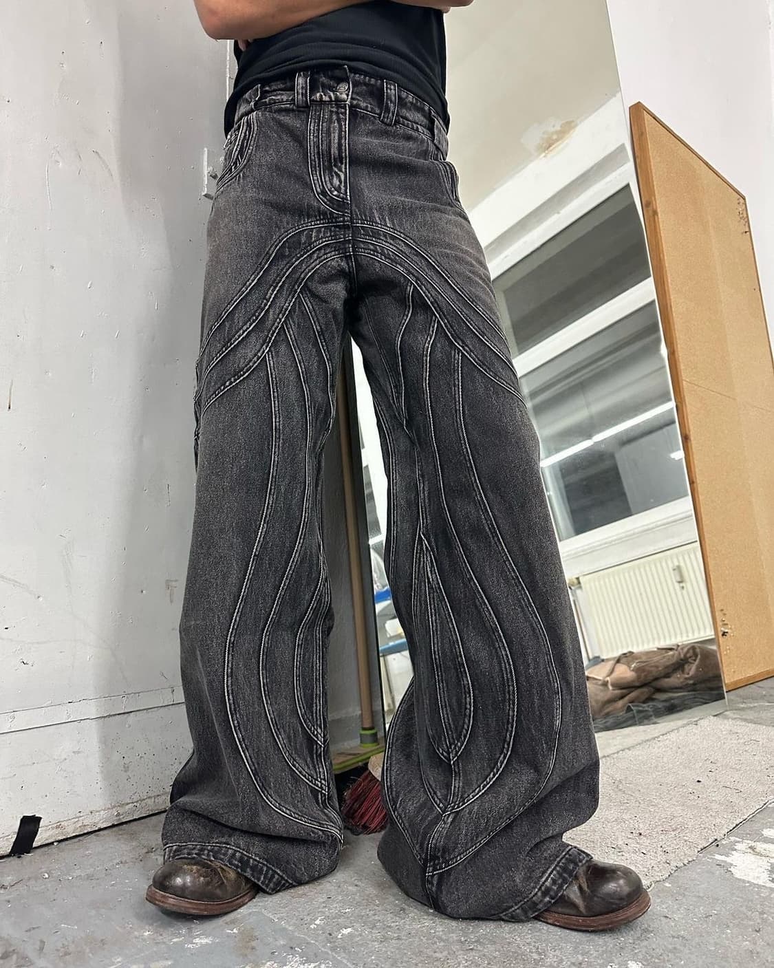 노페이스 스튜디오 헤비 웨이브 데님 L 상품이미지2