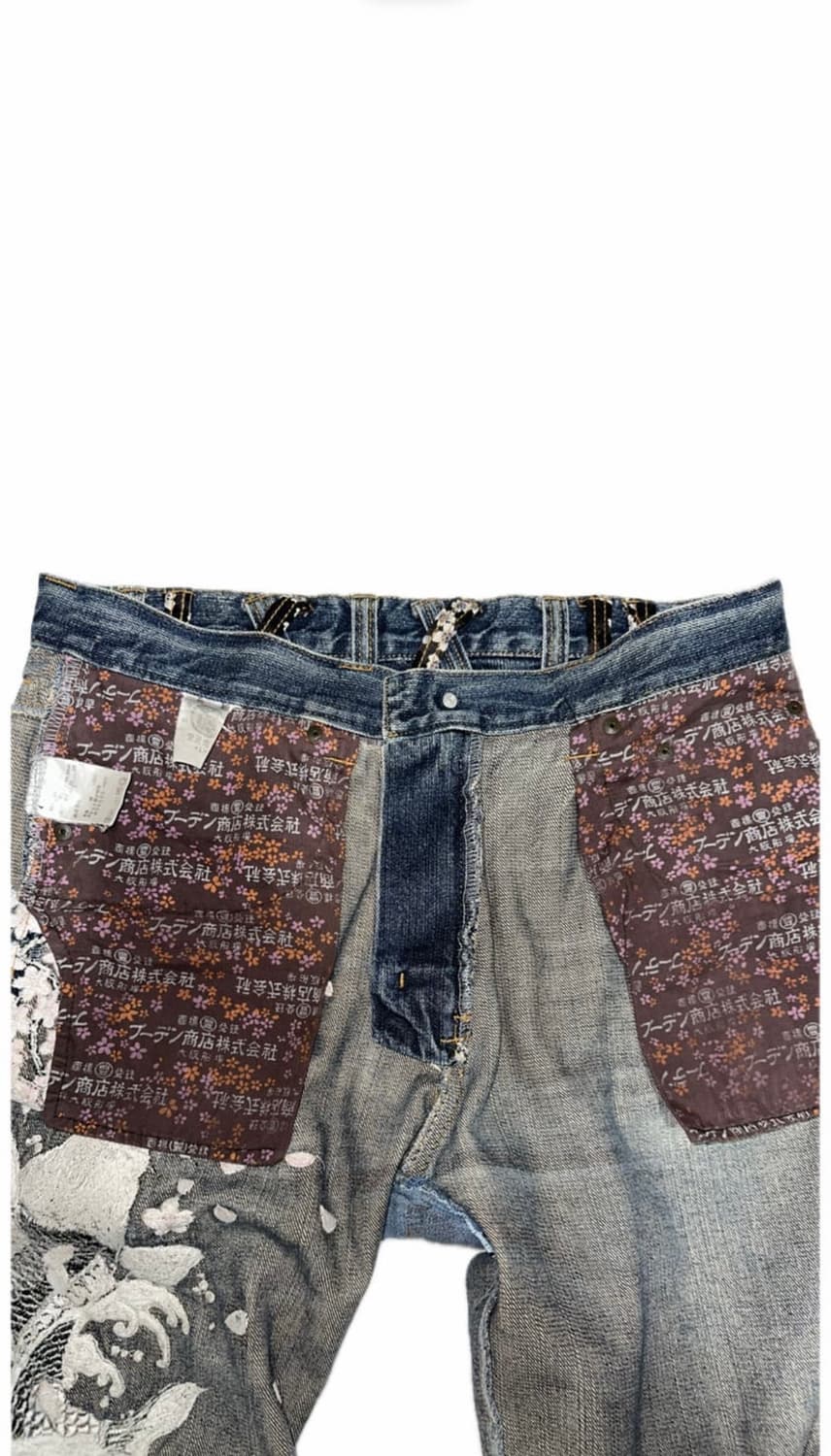 오리엔탈 잉어 자수 데님 상품이미지6