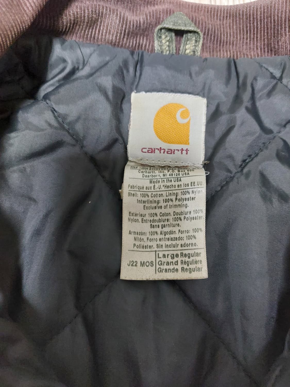 칼하트 아크틱 j22 mos L 상품이미지3