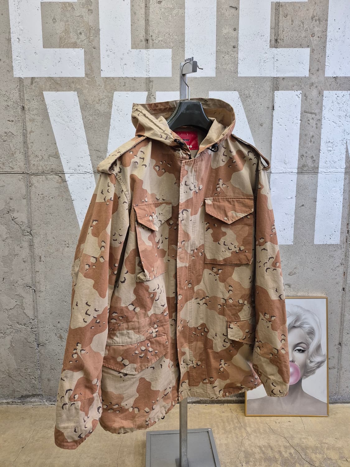 XL)사막 패턴 남성 후드야상자켓 상품이미지4