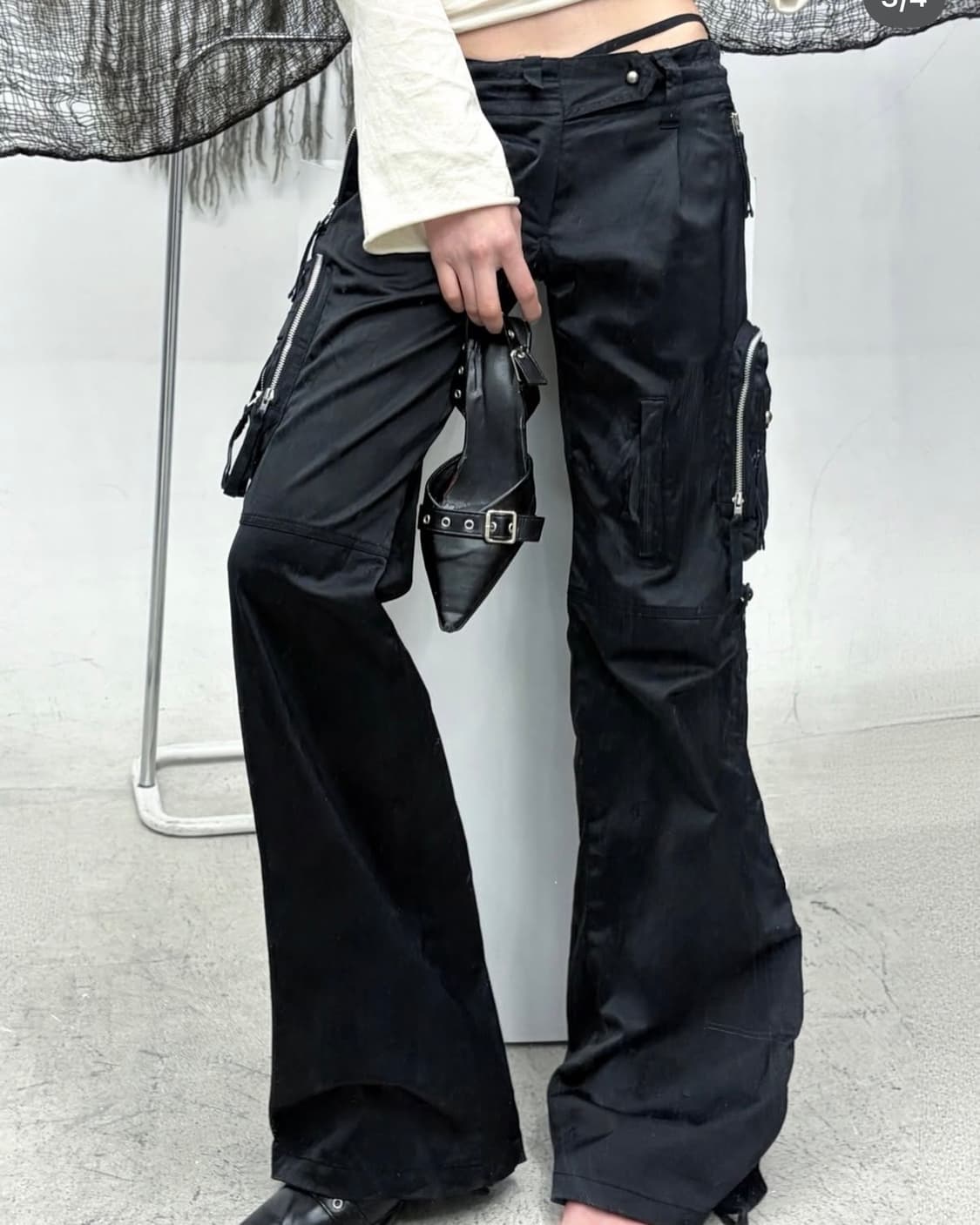 5351 Pour Les Femmes Cargo bootcut Pants 상품이미지3