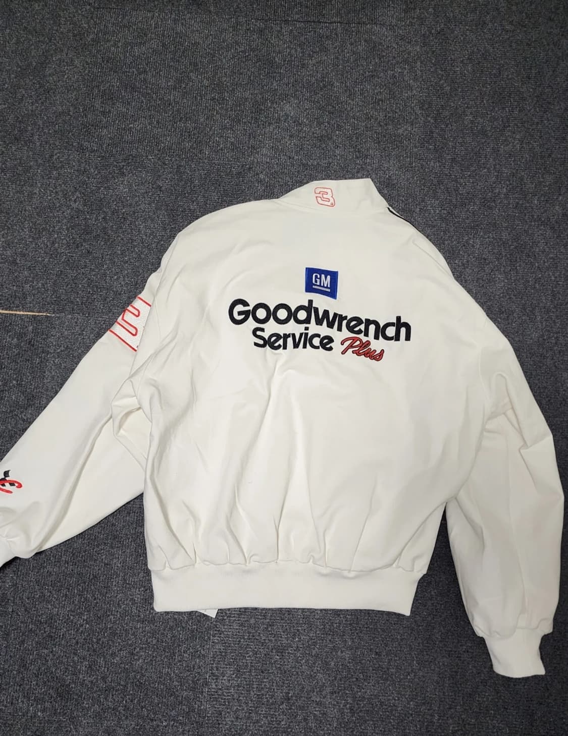 화이트 굿wrench 레이싱 자켓 (새상품) 상품이미지4