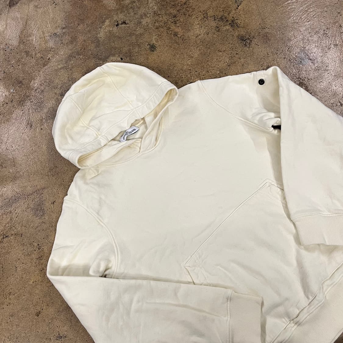 [정품] 스톤아일랜드 아이보리 후드티 b18 상품이미지1