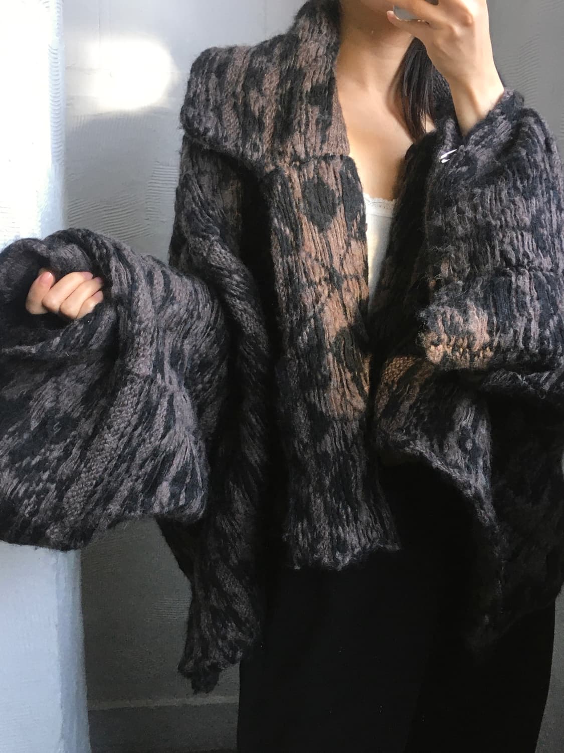 Y’s 요지야마모토 오픈 카라 가디건 상품이미지2