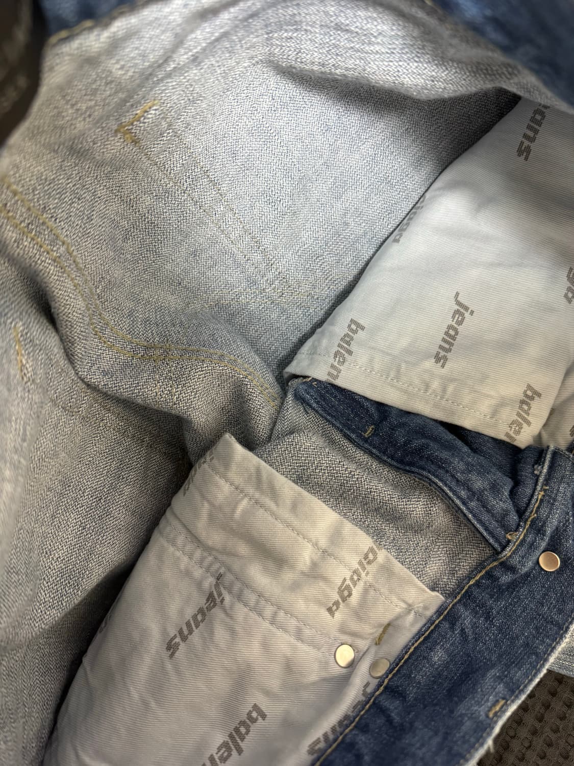 [S] 발렌시아가 로우라이즈 바이커 연청 상품이미지5